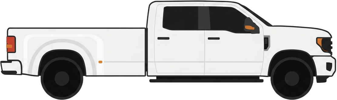 Pickup truck loaded with junk
